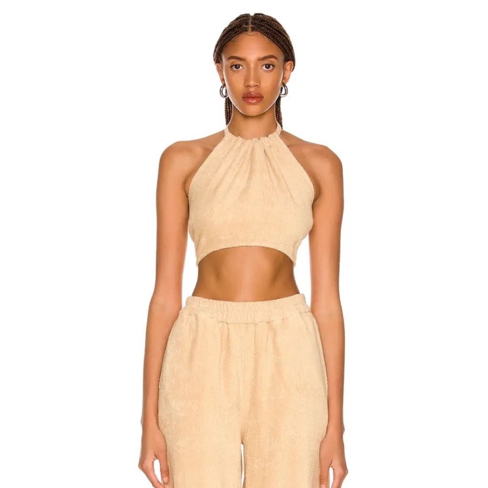 Terry IL PASSO HALTER TOP NEW NWT